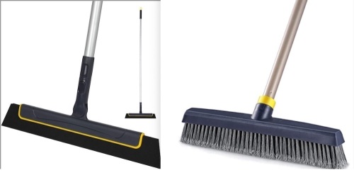 Yocada Floor Squeegee & Push Broom w/ Dish Towels - Lot 485