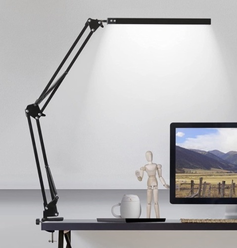 LED Desk Lamp with Clamp - Lot 509