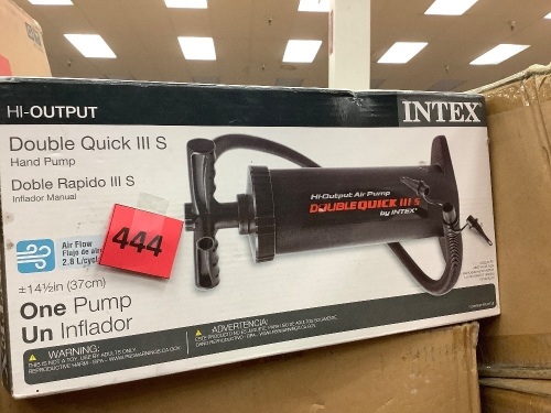 Intex Double Quick III S Hand Pump - Lot 444