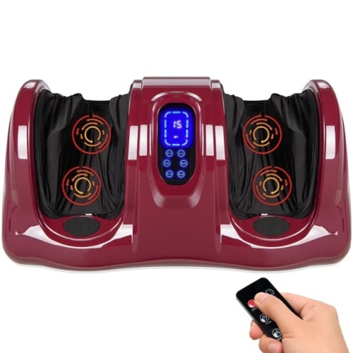 Therapeutic Foot Massager w/ High Intensity Rollers, Remote, 3 Modes - Lot 5032