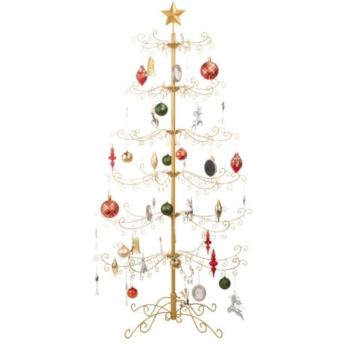 Wrought Iron Christmas Tree Ornament Display w/ Easy Assembly, Stand - 6ft - Lot 5610