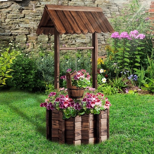 Wooden Wishing Well - Lot 5643