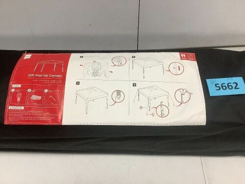 Outdoor Portable Pop Up Canopy Tent w/ Carrying Case, 10x10ft - Lot 5662
