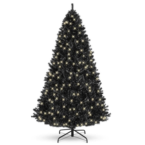 Pre-Lit Artificial Christmas Tree w/ 947 Tips, 350 Lights, Metal Stand - 6ft - Lot 5701