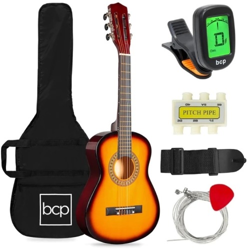 Kids Acoustic Guitar Beginner Starter Kit with Carrying Case - 30in - Lot 5767