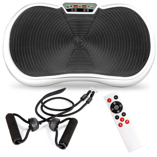 Vibration Plate Exercise Machine Full Body Fitness Platform w/ Bands - Lot 5863
