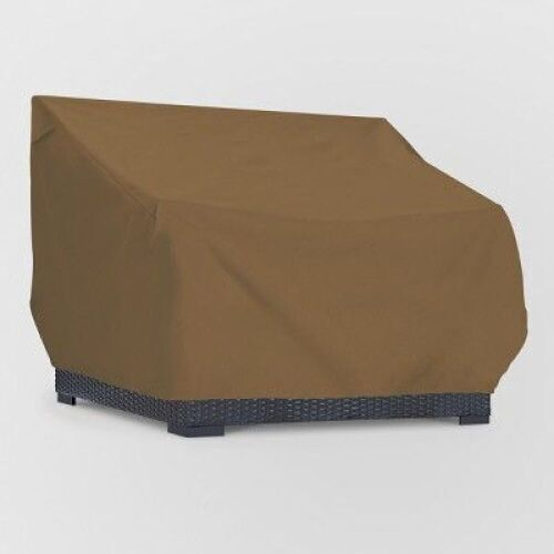 Lot of (2) Loveseat Covers - Threshold, Brown - Lot 139