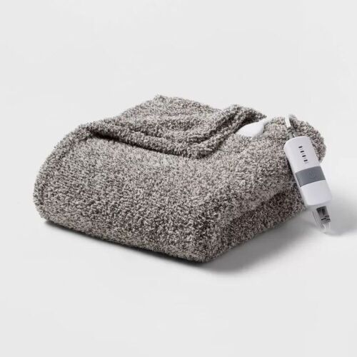 Lot of (2) Heather Sherpa Electric Throw Blanket - Lot 243