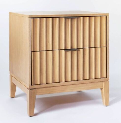 Thousand Oaks Wood Scalloped End Table with Drawers - Lot 386