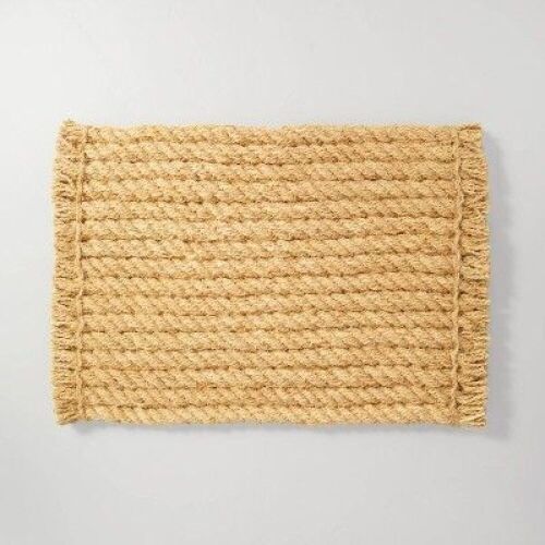23"x35" Chunky Twisted Rope Coir Doormat - Hearth & Hand with Magnolia - Lot 752