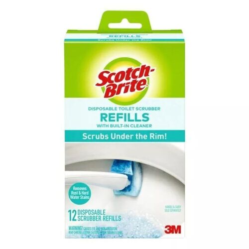 Lot of (3) 12ct Scotch-Brite Disposable Toilet Scrubber Refills - Lot 764