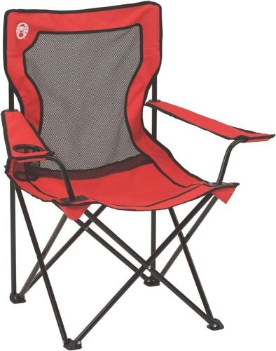 Lot of (3) Coleman Mesh Quad Camping Chairs - 1 Has Rip in Bag  - Lot 765