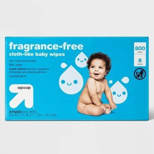 800-Count Fragrance-Free Cloth-Like Baby Wipes - Lot 885