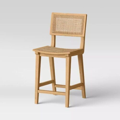 Tormod Backed Cane Counter Height Barstool - Lot 895