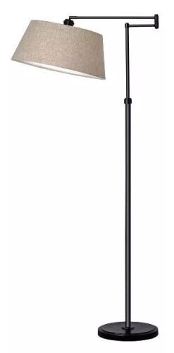 Traditional Swing Arm Oil Rubbed Floor Lamp Bronze - Lot 1062