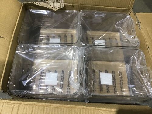 Lot of (16) Clear Storage Bins - Lot 220