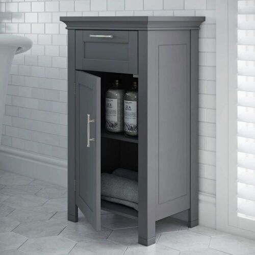 Wooden Floor Cabinet - Gray - Lot 323