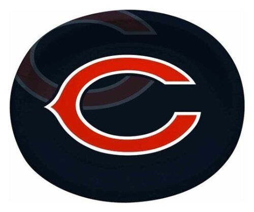 Lot of (6) 8-Count Chicago Bears NFL Footbal Party Plates - 10"x12" - Lot 1156