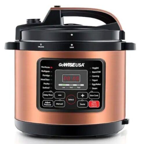 12.5 Qt. Copper Electric Pressure Cooker with Ceramic Pot - Lot 225