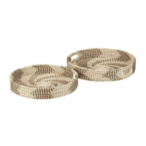 Set of (2) Decorative Round Trays - Lot 436