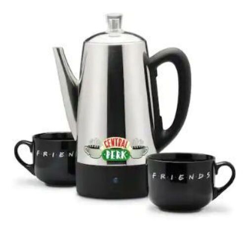 Friends 12-Cup Electric Percolator with Mugs - Lot 289