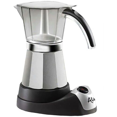 Italian Moka 6-Cup Black Stainless Steel Espresso Machine - Lot 416