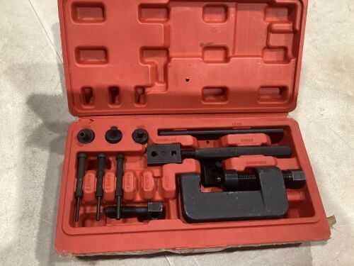 Motorcycle Deluxe Chain Breaker Set Cutter Cam Rivet Tool - Incomplete - Lot 656