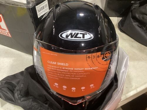Modular Motorcycle Helmet - Black, Medium Size - Lot 342