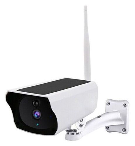 Solar-Powered Wi-Fi Security Camera with Night Vision - Lot 290