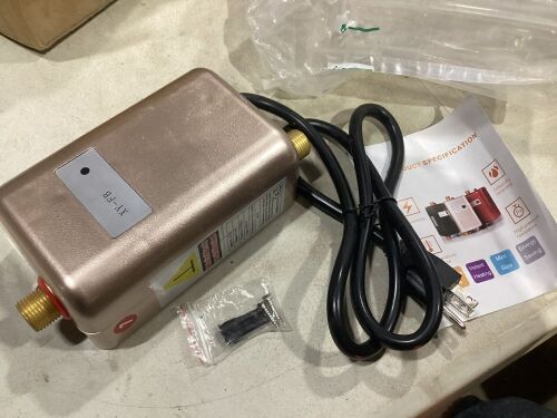 3800W 110V Electric Instant Hot Tankless Water Heater - Lot 362