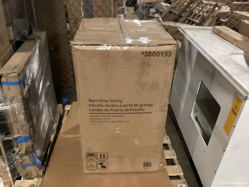 Barn Door Vanity  - Lot 640