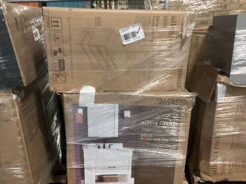 Pallet of Uninspected Bathroom Vanities - Lot 801
