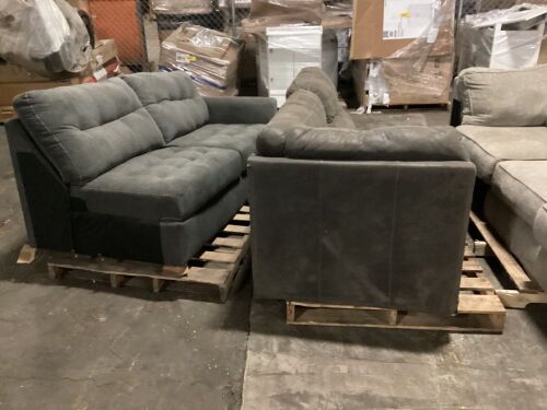 Lot of (3) Couches & (5) Ottomans - Lot 907