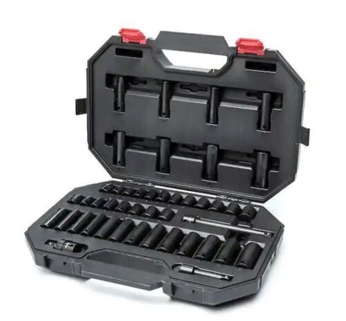 Husky 3/8 in. Drive SAE/MM Impact Set, 44-Piece - Lot 745