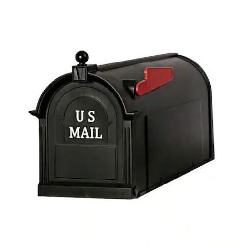 Postal PRO Ambrose Black Post Mount Mailbox - Lot 743