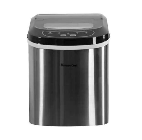 Magic Chef 27 lbs. Portable Countertop Ice Maker in Stainless Steel - Lot 1025