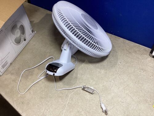 16" Oscillating Wall-Mount Fan w/ Remote  - Lot 1058