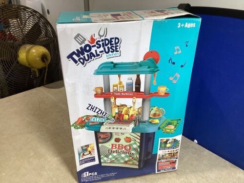 Two-Sided Dual-Use Kitchen Play Set  - Lot 622