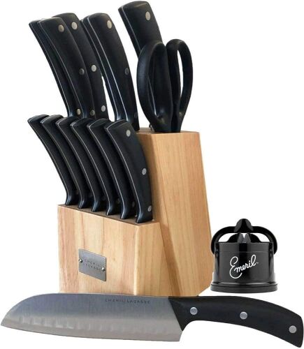 Emeril Lagasse Stamped 15-Piece Knife Block Set - Lot 174