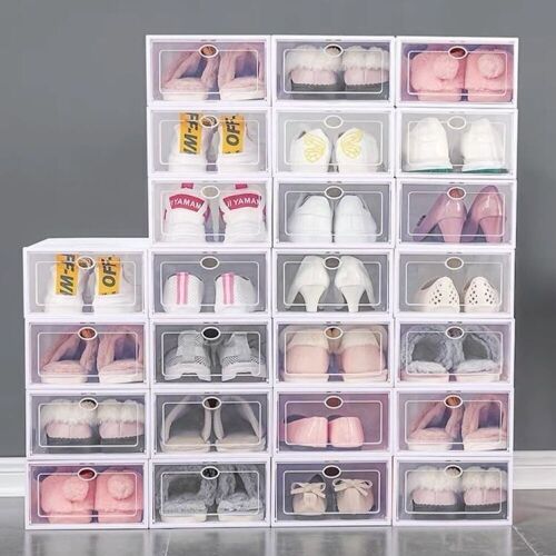 36-Pack Stackable Shoe Storage Boxes - Lot 575