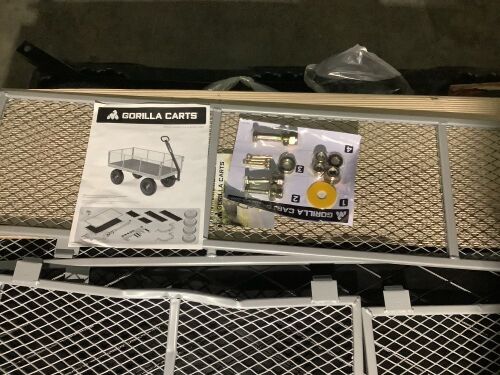 Gorilla Carts Steel Utility Cart - Gray - Lot 90