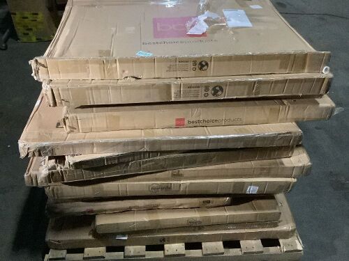 Lot of (16) Fireplace Screens - Various Sizes/Finishes - Lot 662