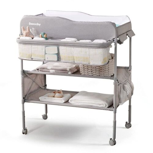 Sweeby Portable Baby Changing Table - Gray - Lot 1008
