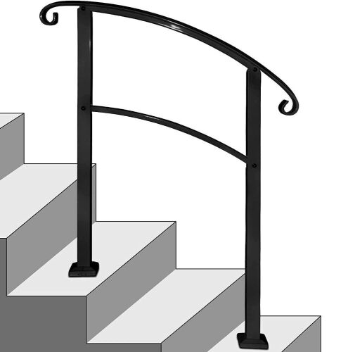 Rebala Wrought Iron Handrail - Fits 2 or 3 Steps - Lot 1019