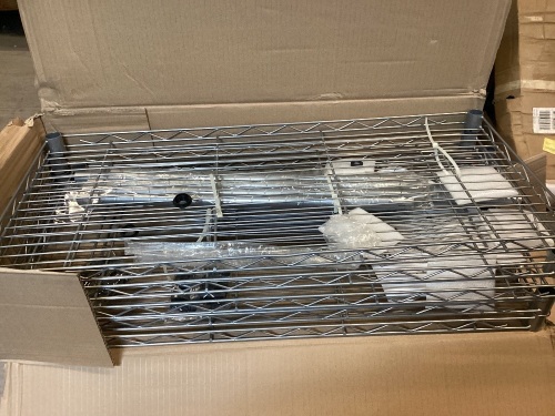 Wire Shelving Unit, Missing Hardware - Lot 137