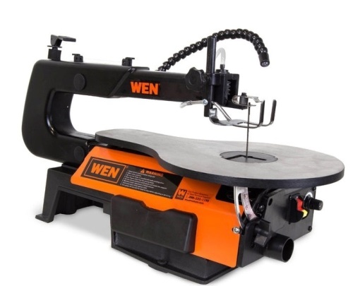 WEN 3921 16-inch Two-Direction Variable Speed Scroll Saw, Missing Hardware - Lot 140