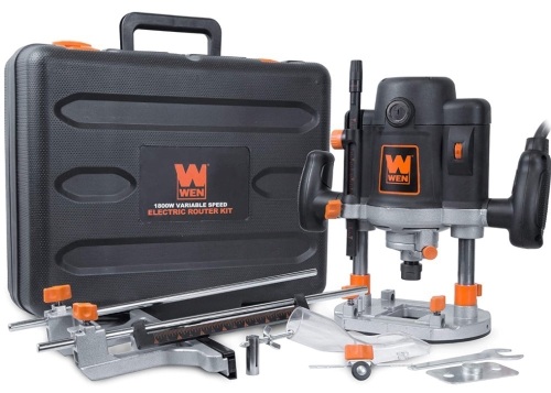 WEN RT6033 15-Amp Variable Speed Plunge Woodworking Router Kit - Lot 150