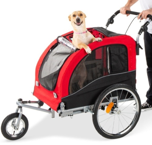 2-in-1 Pet Stroller and Bike Trailer, Missing Hardware - Lot 179