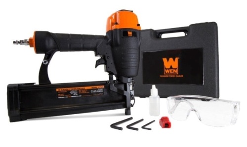 WEN 61764 16-Gauge Pneumatic Straight Finish Nailer with Carrying Case - Lot 185