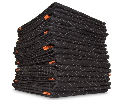 WEN 272812 72-Inch by 80-Inch Heavy Duty Padded Moving Blankets, 12 Pack - Lot 186
